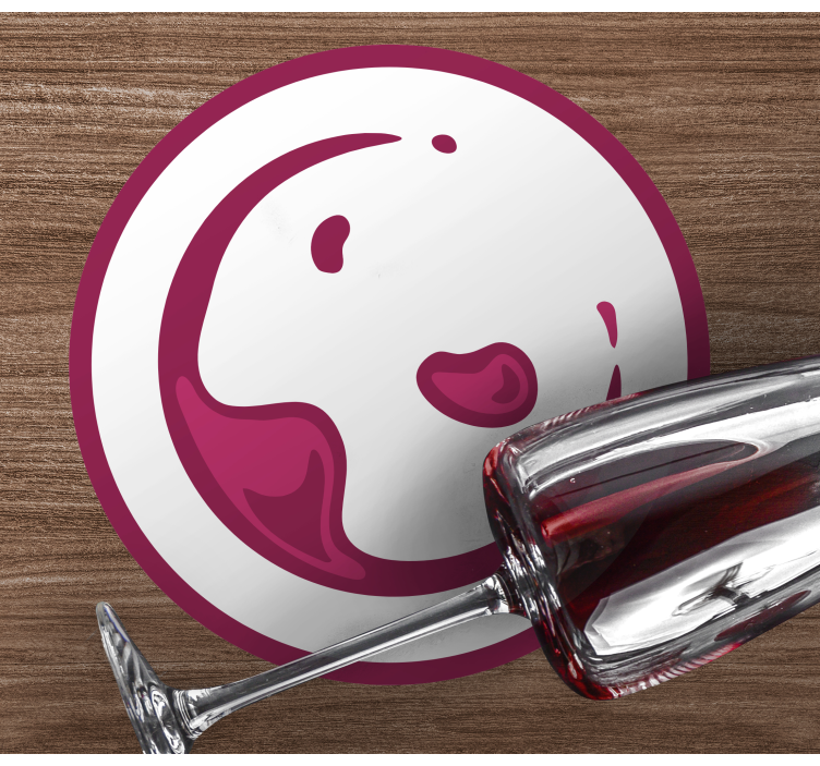 Bases para copos cerveja salpico divertido de vinho - TenStickers