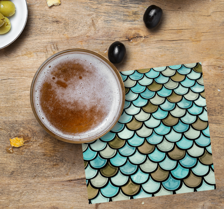 Bases para copos com efeito camadas recortadas - TenStickers