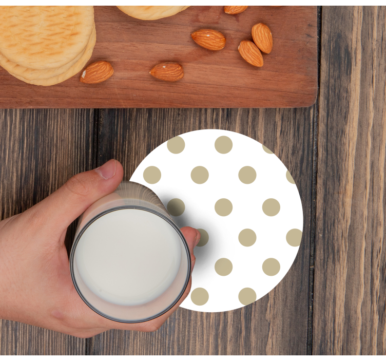 Bases para copos com estampa de poá - TenStickers