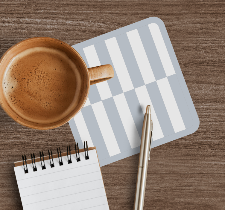 Bases para copos com padrão de superfície listrado - TenStickers