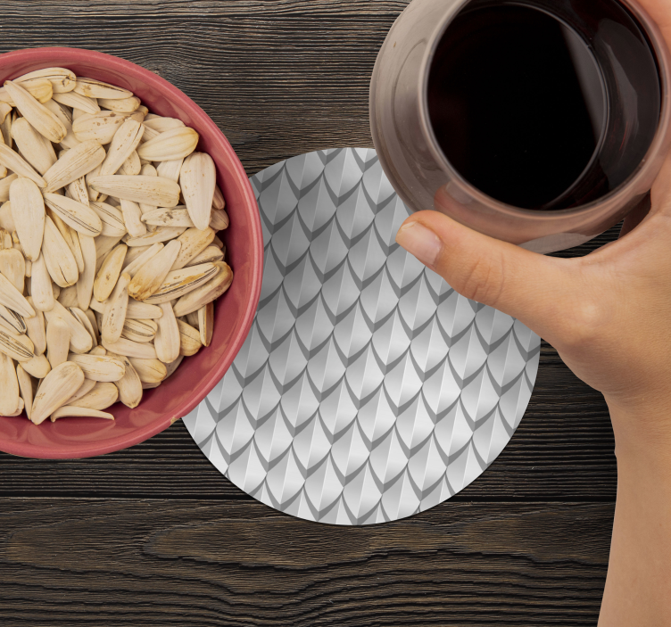 Bases para copos com padrão escalonado elegante - TenStickers