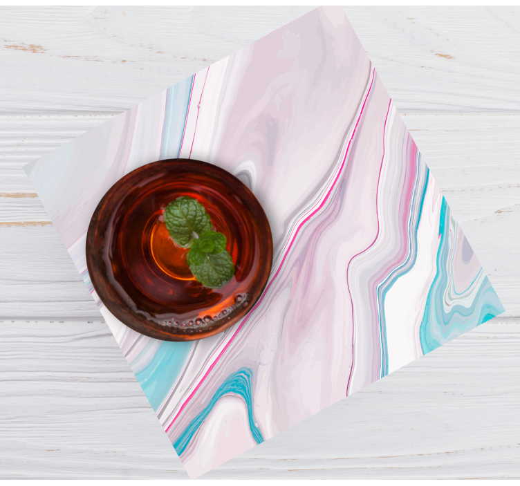 Bases para copos com padrões de cores em espiral - TenStickers