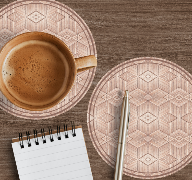 Bases para copos com superfície circular geométrica - TenStickers