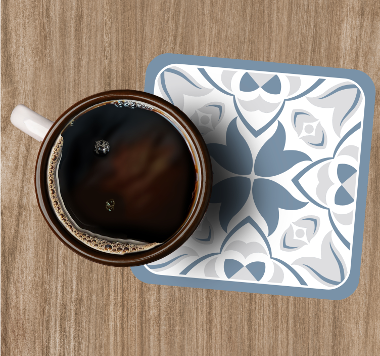 Bases para copos conceito floral elegante - TenStickers