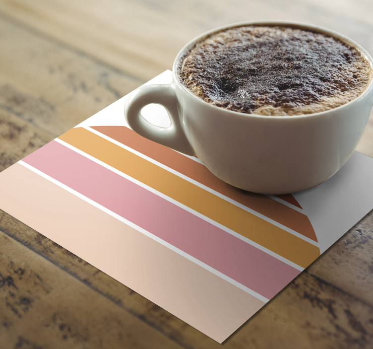 Bases para copos em formato de cores sobrepostas - TenStickers