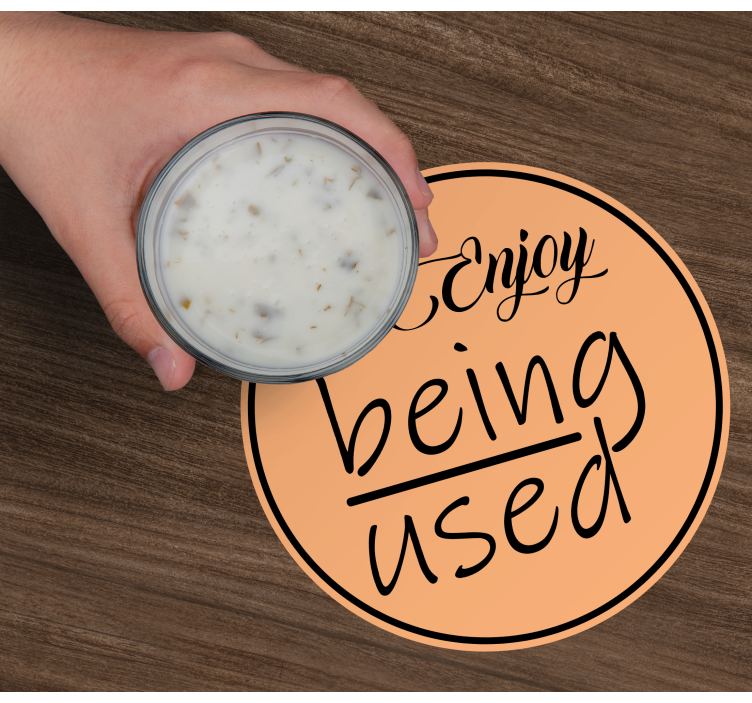 Bases para copos com frases Frase eu gosto de ser usada base para - TenStickers