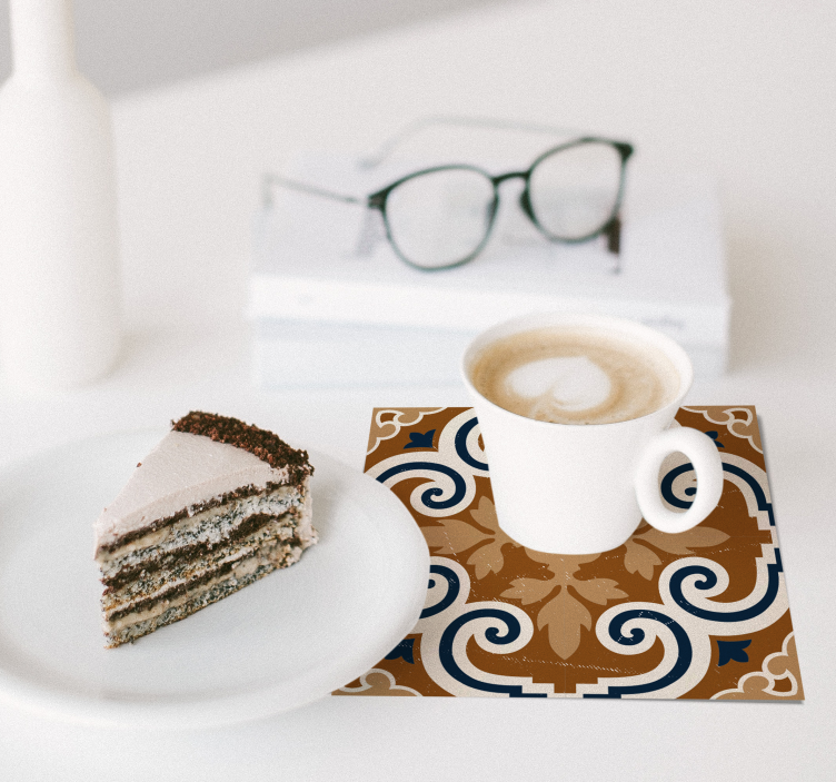 Bases para copos de azulejos Telhas de estilo de cimento - TenStickers