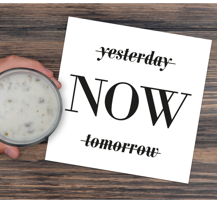 Bases para copos frase com frase inspirada em tipografia - TenStickers