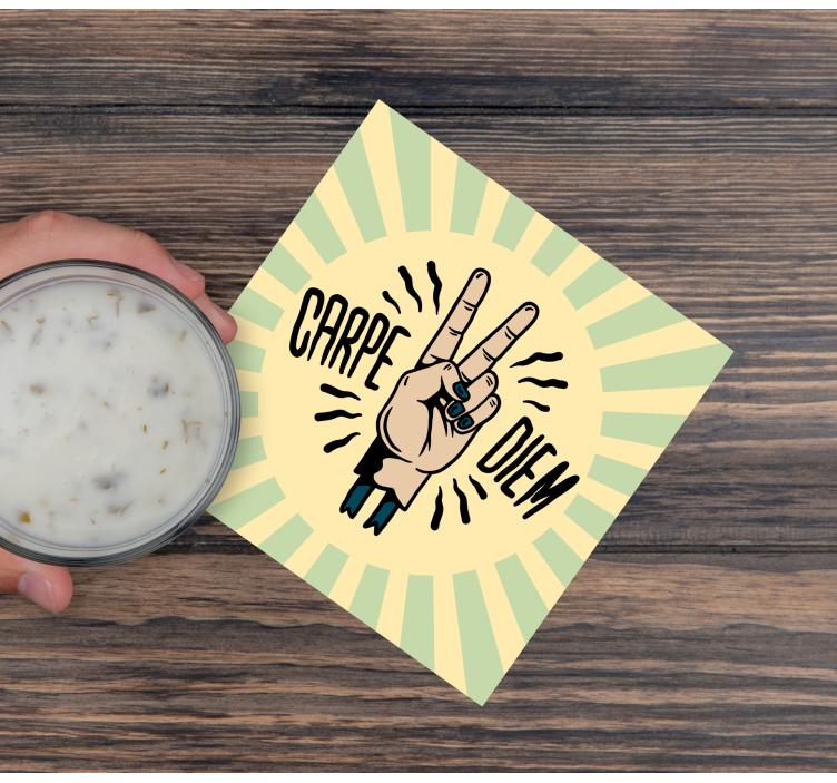 Bases para copos frase símbolo da paz - TenStickers