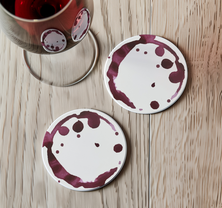 Bases para copos manchas de vinho - TenStickers
