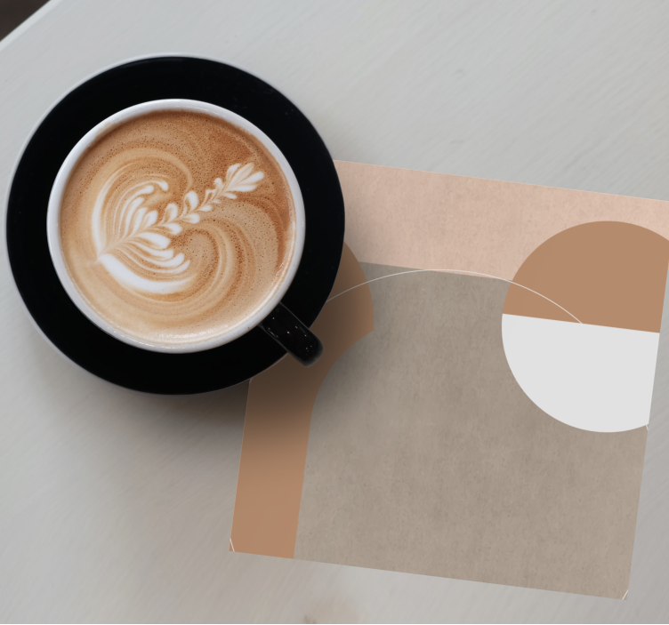 Bases para copos modernas formas geométricas abstratas - TenStickers