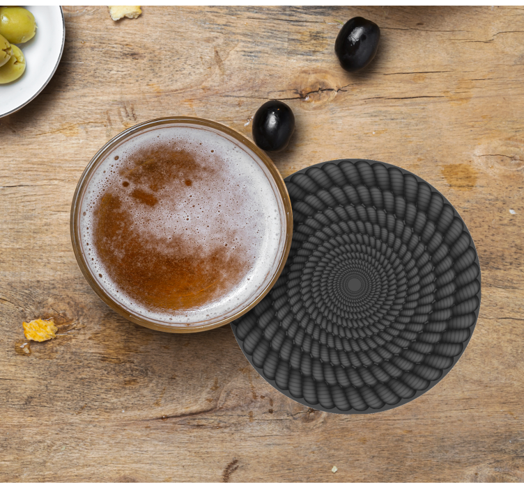 Bases para copos padrão espiral redondo - TenStickers