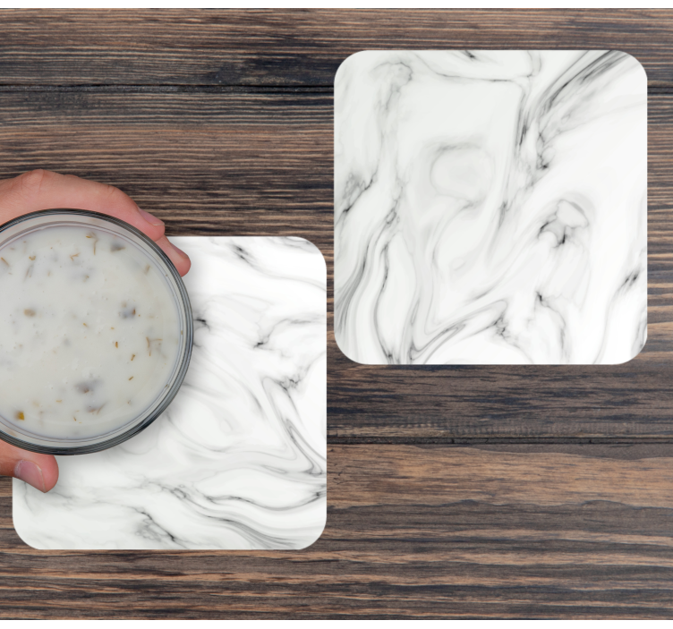 Bases para copos padrão mármore em espiral - TenStickers