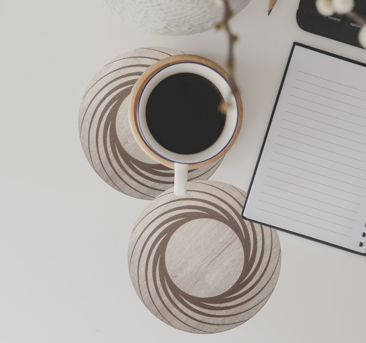 Bases para copos padrões circulares naturais - TenStickers