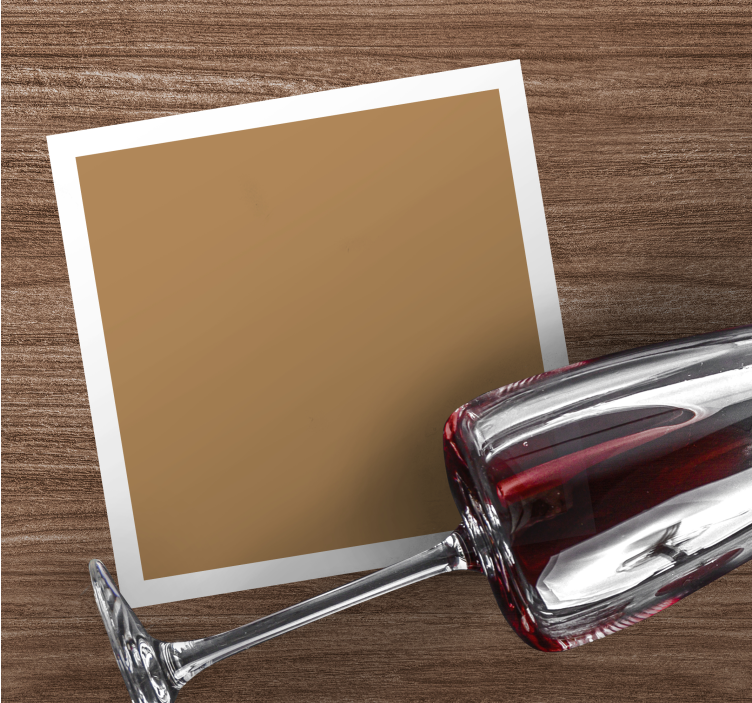 Bases para copos personalizáveis espaço marrom elegante - TenStickers