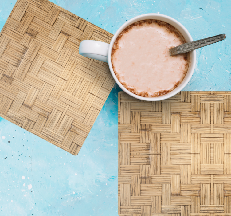 Bases para copos superfície tecida - TenStickers