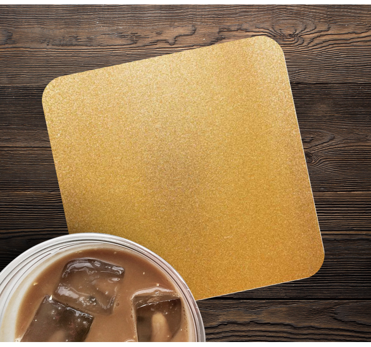 Bases para copos superfície dourada brilhante - TenStickers