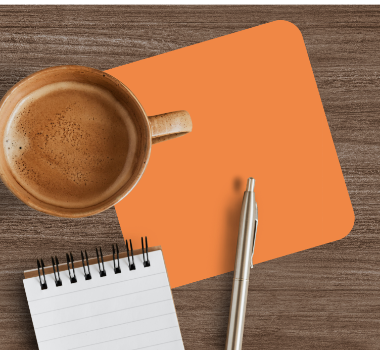 Bases para copos superfície laranja simples - TenStickers