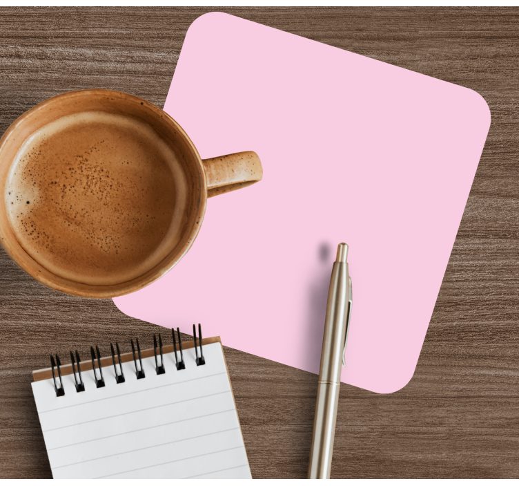 Bases para copos superfície quadrada rosa - TenStickers