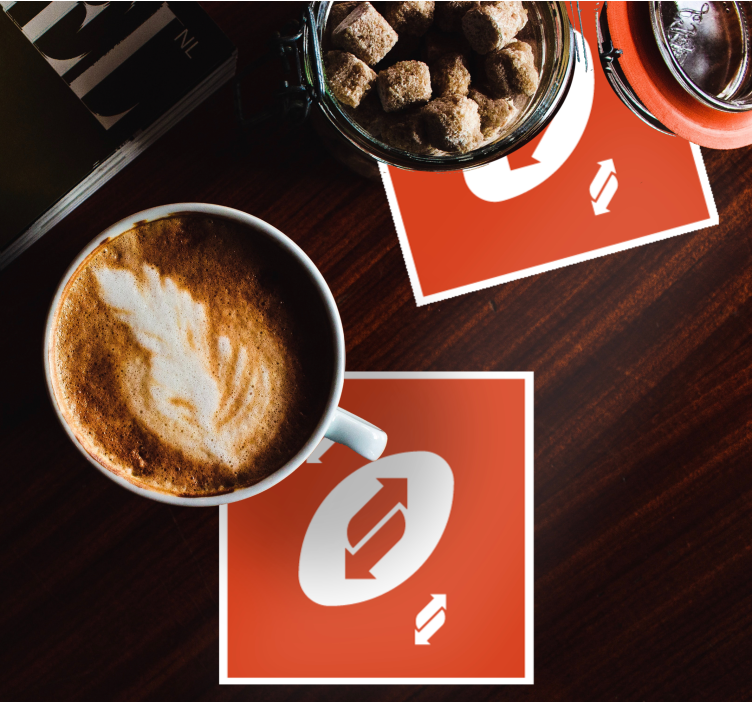 Bases para copos vintage símbolo de setas circulares - TenStickers