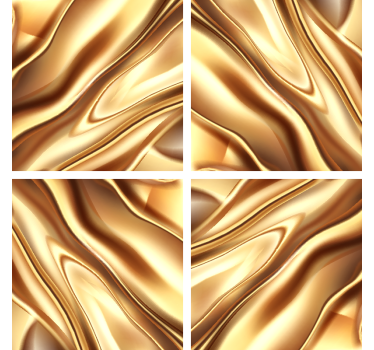 Bases para copos em vinil de texturas Efeito de metal dourado - TenStickers