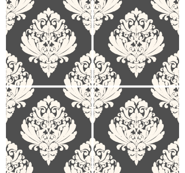 Bases para copos com superfície de padrão ornamental - TenStickers