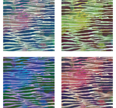 Bases para copos em vinil de zebra Textura zebra abstrata - TenStickers