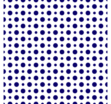 Bases para copos com padrão de bolinhas ousado - TenStickers