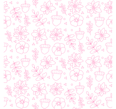 Bases para copos com padrão floral em linha - TenStickers