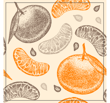 Bases para copos com padrão de frutas cítricas - TenStickers
