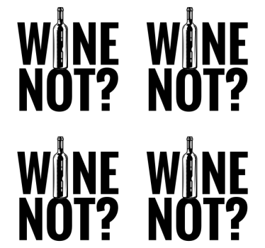 Bases para copos frase garrafa de vinho divertida - TenStickers