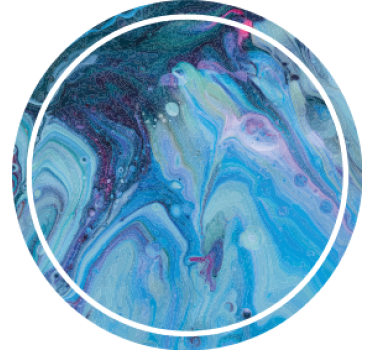 Bases para copos com padrão azul ondulado - TenStickers