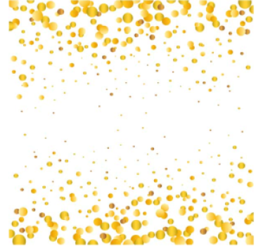 Bases para copos padrão circular amarelo - TenStickers