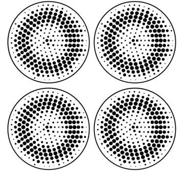 Bases para copos com padrão de bolinhas - TenStickers