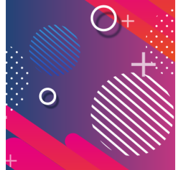 Bases para copos padrão geométrico com círculos - TenStickers