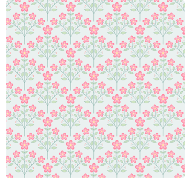 Bases para copos com padrão floral em pastel - TenStickers