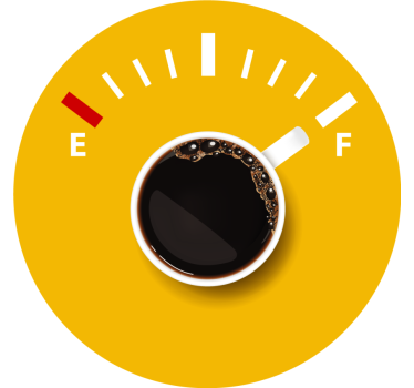 Bases para copos personalizáveis indicador de nível de café - TenStickers