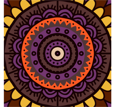 Bases para copos com padrão circular intricado - TenStickers
