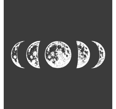 Bases para copos ilustração das fases lunares - TenStickers