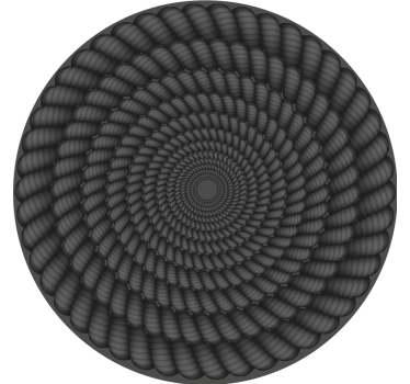 Bases para copos padrão espiral redondo - TenStickers