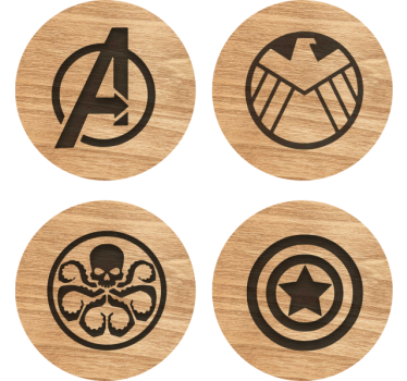 Bases para copos em vinil alternativas Conjunto de bases para cop - TenStickers