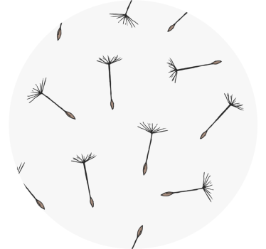 Bases para copos padrão de sementes delicado - TenStickers