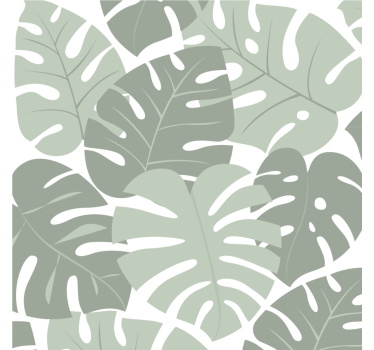 Bases para copos com padrões de monstera folhuda - TenStickers