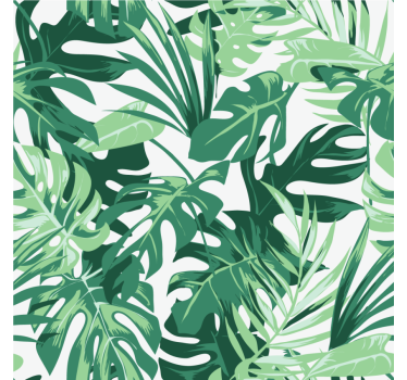 Bases para copos inspiração em folhas tropicais - TenStickers