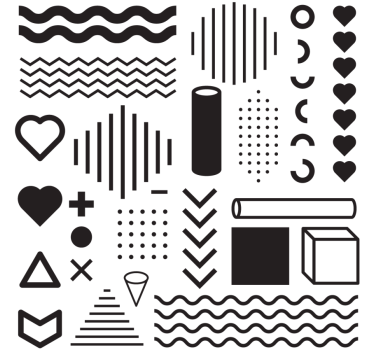 Bases para copos exploração de formas geométricas - TenStickers