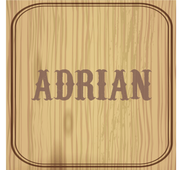 Bases para copos em vinil personalizáveis Nome personalizado - TenStickers