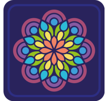 Bases para copos com estampa floral colorida - TenStickers