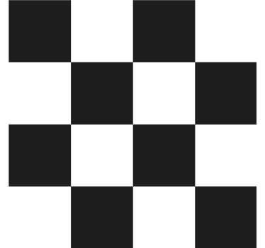 Bases para copos com superfície em padrão xadrez - TenStickers
