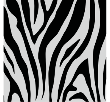 Bases para copos com padrão de listras de zebra - TenStickers