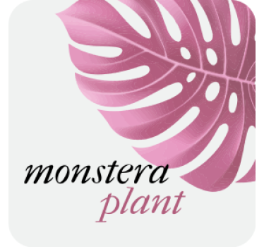 Bases para copos personalizáveis folha de monstera - TenStickers